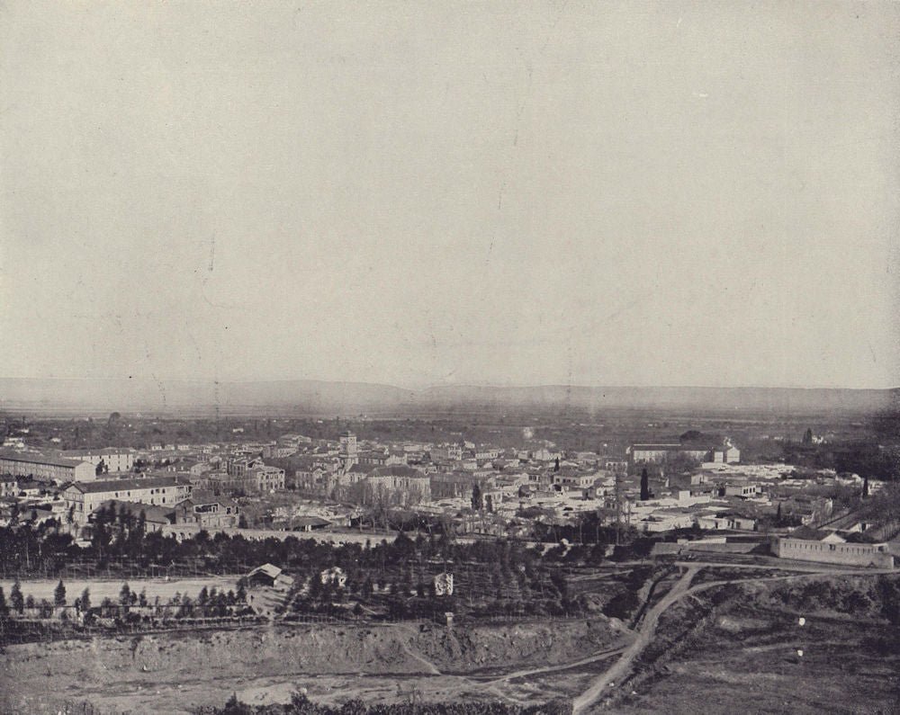 The pretty town of Blidah, Algeria. STODDARD 1895 old antique print picture